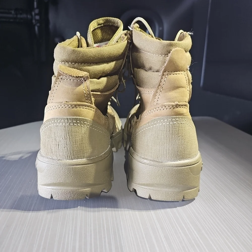 BELLEVILLE HKR/990‎ Size 6.0W Military Boots Tan Vibram Sole Excellent PreOwned